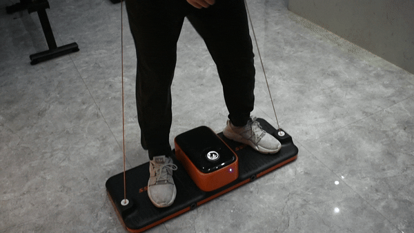 U-trainer deep squat Using waist belt on U-trainer for squats