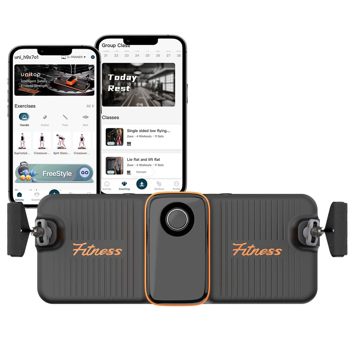 People using U-trainer in various home settings.